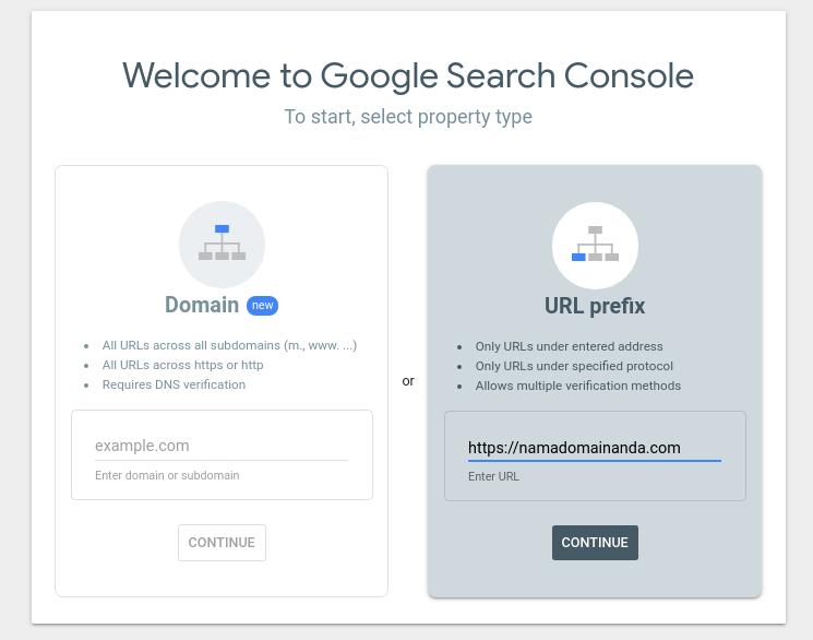 verifikasi domain melalui file html