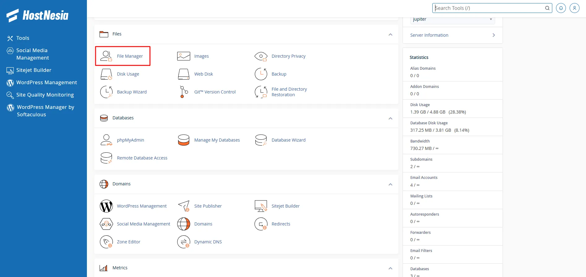 file-manager cpanel