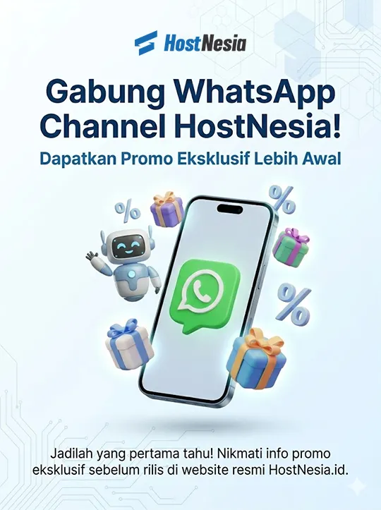 promo whatsapp channel hostnesia
