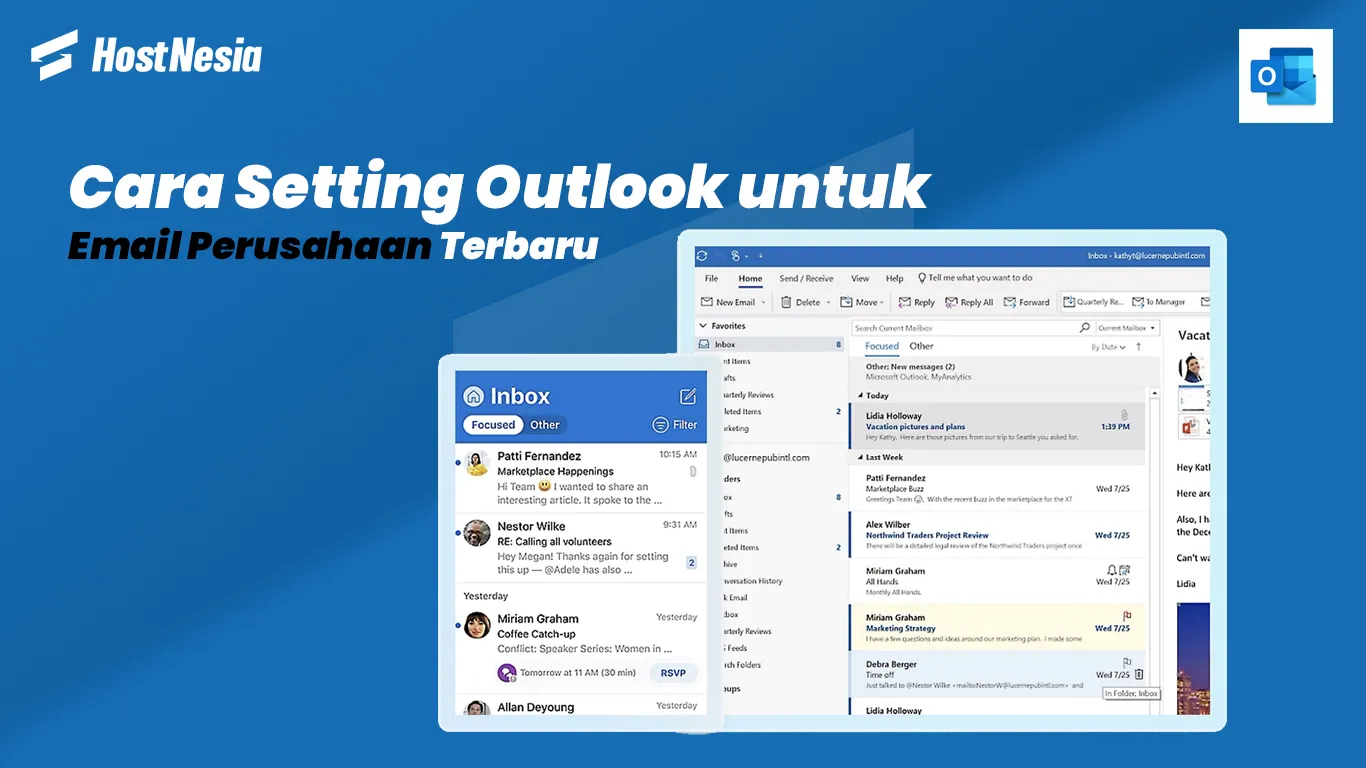 Cara Setting Outlook untuk Email Perusahaan Terbaru