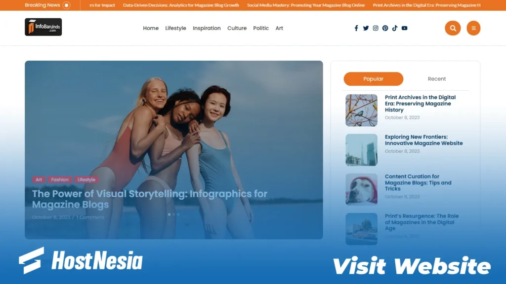 jasa web blog hostnesia