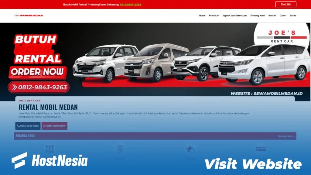 Jasa Website Rental Mobil Termurah